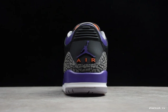 Black 3 Court Air Jordan Purple CT8532-050 CT8532-050 Retro 1103